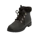 Extra Wide Width Women's The Vylon Hiker Bootie by Comfortview in Black (Size 8 WW)
