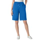 Plus Size Women's Sport Knit Short by Woman Within in Bright Cobalt (Size M)