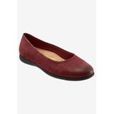Women's Darcey Flat by Trotters in Dark Red (Size 11 M)