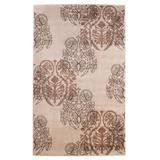 Milan Ivory/Brown 5'X8' Area Rug by Linon Home Dcor in Ivory Brown