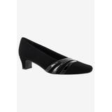 Women's Entice Pump by Easy Street in Black Suede (Size 8 1/2 M)