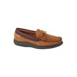 Wide Width Men's L.B. Evans Atlin Terry Lined Moccasin Slippers by L.B. Evans in Saddle (Size 8 W)