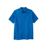 Men's Big & Tall Short-Sleeve Pocket Sport Shirt by KingSize in Royal Blue (Size XL)
