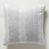Anthropologie Bedding | Anthropologie Grey Laced Jersey Euro Pillow Sham | Color: Gray | Size: Euro