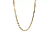 Belk & Co Men's Stainless Steel Thin Foxtail Chain Necklace, Yellow, 24 In