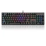 Redragon K582 SURARA RGB Backlit Gaming Keyboard, Black