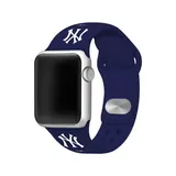 Game Time® Mlb New York Yankees Silicone Apple Watch Band, Navy Blue, 38 Mm