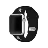 Game Time® Mlb Chicago White Sox Silicone Apple Watch Band, Black, 38 Mm
