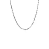 Belk & Co Men's Stainless Steel Chain Necklace, Gray, 22 In