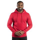 Threadfast Apparel 320H Ultimate Fleece Pullover Hooded Sweatshirt in Red size Small | Cotton/Polyester Blend