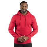 Threadfast Apparel 320H Ultimate Fleece Pullover Hooded Sweatshirt in Red size Large | Cotton/Polyester Blend