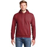 Hanes P170 EcoSmart - Pullover Hooded Sweatshirt in Heather Red size 5XL | Cotton Polyester