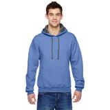 Fruit of the Loom SF76R Adult 7.2 oz. SofSpun Hooded Sweatshirt in Carolina Heather size XL | Cotton/Polyester Blend
