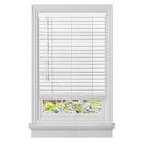 Wide Width Cordless GII Madera Falsa 2" Faux Wood Plantation Blind by Achim Home Décor in White (Size 45" W 64" L)