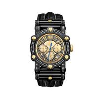 Jbw Men's 10 Yr Anniversary Phantom Diamond (1 3/4 ct.t.w.) & Chronograph Watch - Black