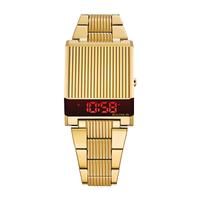 Bulova Computron Mens Digital Gold Tone Stainless Steel Bracelet Watch-97c110