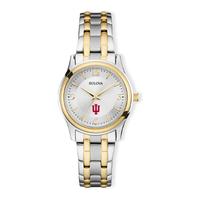 Indiana Hoosiers Women's Classic Two-Tone Round Watch - Silver/Gold