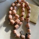 J. Crew Jewelry | Nwt Jcrew Pink Beaded Long Necklace | Color: Gold/Pink | Size: Os