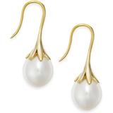 Cultured Freshwater Pearl Drop Earrings In 14k Yellow Gold (also Available In 14k White Gold And 14k Rose Gold) - Metallic - Macy's Earrings
