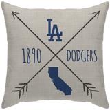 Los Angeles Dodgers 18'' x Cross Arrow Decorative Throw Pillow