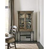 Hooker Furniture La Grange Bar Cabinet Wood/Metal in Black/Brown/Gray, Size 80.0 H x 19.0 D in | Wayfair 6960-75160-80