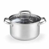 Cook N Home 5 qt. Stainless Steel Stock Pot w/ Lid Stainless Steel in Gray, Size 5.0 H x 12.0 W in | Wayfair 02609