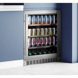 Danby Silhouette Professional 126 Can 23" Undercounter Beverage Refrigerator Glass, Size 34.63 H x 23.81 W x 25.56 D in | Wayfair SPRBC056D1SS