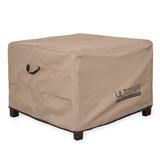 ULTCOVER Square Water Resistant Patio Side Table/Ottoman Cover w/ 3 Year Warranty Metal in Brown, Size 20.0 H x 32.0 W x 32.0 D in | Wayfair