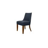 TLS by Design Custom Furniture Dining Chair Faux Leather/Wood/Upholstered in Gray/Indigo/Brown, Size 33.0 H x 19.0 W x 23.5 D in | Wayfair 1F121