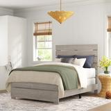 Sand & Stable™ Enrique Low Profile Standard Bed Wood in Brown/Gray, Size 54.9 H x 56.1 W x 79.9 D in | Wayfair 1AF9029A630441249335925EF05C6E17