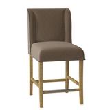 Fairfield Chair Dora Counter & Bar Stool Upholstered in Gray, Size 46.0 H x 20.5 W x 25.0 D in | Wayfair 6018-07_ 8789 07_ Hazelnut