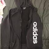 Adidas Tops | Adidas Sweater W Zipper | Color: Black | Size: M