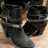 Nine West Shoes | 2 For $25 | Nine West Tall Weathered Ankle Boot | Color: Black | Size: 8