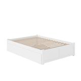 Bolick Full Solid Wood Panel Bed w/ Trundle by Isabelle & Max™ Wood in White, Size 16.0 H x 55.75 W x 77.0 D in | Wayfair