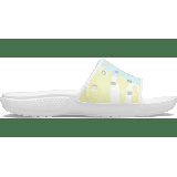 Crocs White / Multi Classic Crocs Tie-Dye Graphic Slide Shoes