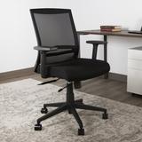 Compel Office Furniture Derby Task Chair Wood/Upholstered in Black, Size 40.0 H x 25.5 W x 22.0 D in | Wayfair DERBY-BLK