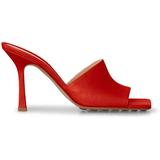 Stretch 90 Square-toed Mules In Lambskin - Red - Bottega Veneta Heels