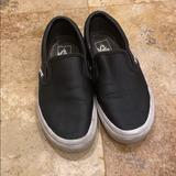 Vans Shoes | Black Leather Vans | Color: Black | Size: 6