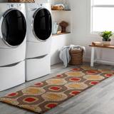 Canovanas 5' x 8' Modern Wool Dark Brown/Brown/Burgundy/Tan/Dark Red Area Rug - Hauteloom