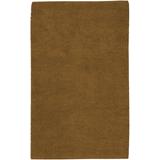 Alplaus 4' x 10' Shag Shag Plush Solid Wool Dark Brown Runner - Hauteloom