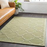 Rialto 8' x 10' Solid & Border Wool Olive Area Rug - Hauteloom
