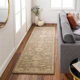 Minto 2' x 4' Hearth Traditional Wool Medium Gray/Sage/Beige/Dark Brown Area Rug - Hauteloom
