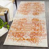 Fairmount 2' x 2'11" Traditional Burnt Orange/Burgundy/Light Beige/Medium Gray/Peach Area Rug - Hauteloom