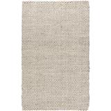Carrier 5' x 8' Natural Fiber Jute Charcoal/Ivory Area Rug - Hauteloom
