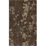 Castella 8' x 11' Floral and Paisley Floral NZ Wool Medium Gray/Dark Brown/Light Beige Area Rug - Hauteloom