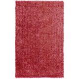 Ashaway 2' x 3' Shag Shag Plush Solid Dusty Pink/Fuchsia/Orange Area Rug - Hauteloom