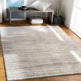 Yemassee 6'7" x 9'6" Oval Modern Medium Gray/Ivory/Charcoal/Tan Area Rug - Hauteloom