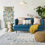 Shorterville 3'3" x 5'3" Texture Light Gray/Cream Area Rug - Hauteloom