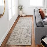 Willimantic 8' x 10' Oval Traditional Handmade Updated Farmhouse Wool Taupe/Charcoal/Black/Brown/Light Beige/Tan Area Rug - Hauteloom