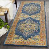 Cibola 2' x 3' Updated Traditional Teal/Burnt Orange/Ivory/Burgandy/Medium Gray/Mustard/Navy Area Rug - Hauteloom